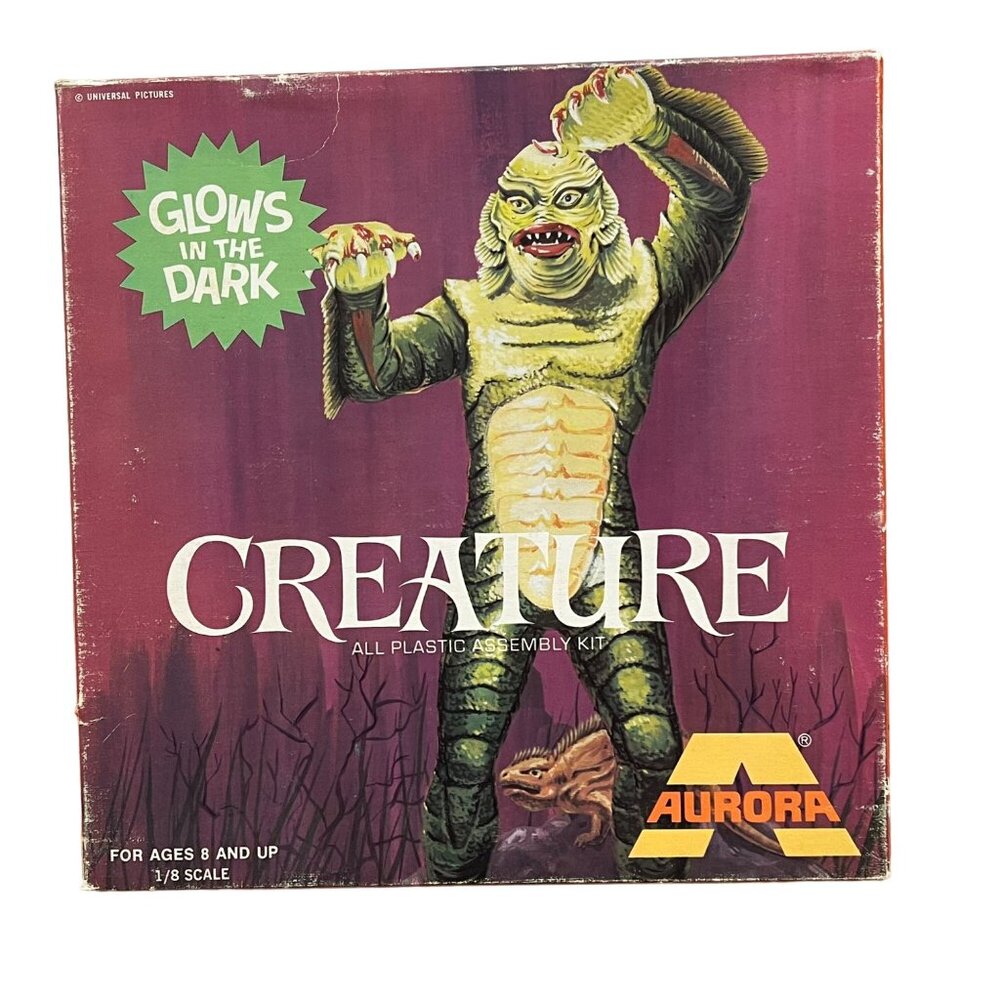 1969 Original Aurora Model Kit Creature Glow In The Dark 1/8 Scale